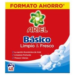 DETERGENTE ARIEL MALETA 40 LAVADOS 2,6 KG