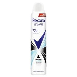 DESODORANTE REXONA INVISIBLE AQUA 72H SP/200 ML