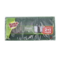 ESTROPAJO VERDE  C/ESPONJA SCO/BRI CLASSIC P/2+1 U