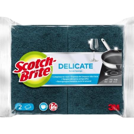 ESTROPAJO AZUL C/ESPONJA SCOT/BRITE DELICATE  P/1U