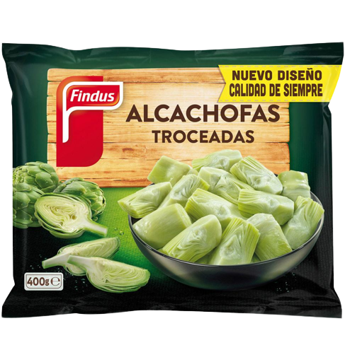 ALCACHOFA CONG. TROCEADA FINDUS B/400.GR.