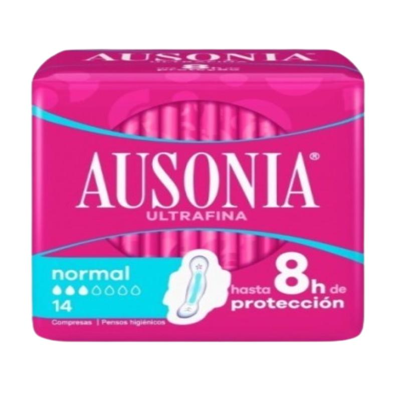COMPRESA AUSONIA ULTRA NORMAL ALAS PAQUETE 14 UD