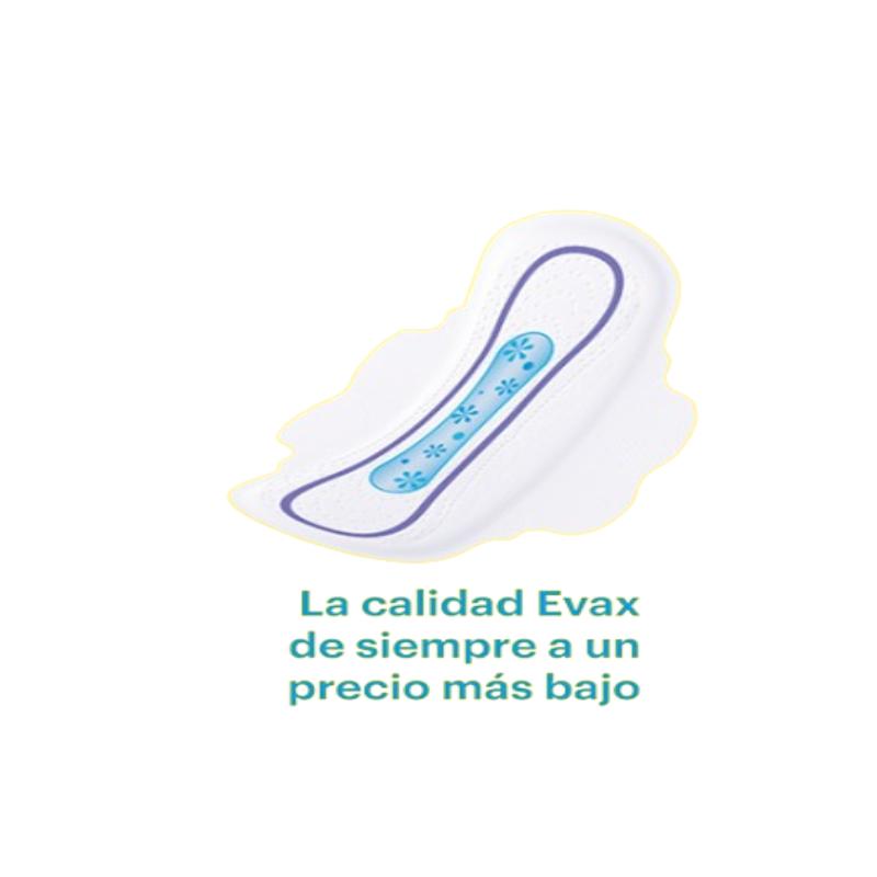 COMPRESA EVAX FINA Y SEGURA NORMAL AMARILLA B/16UD