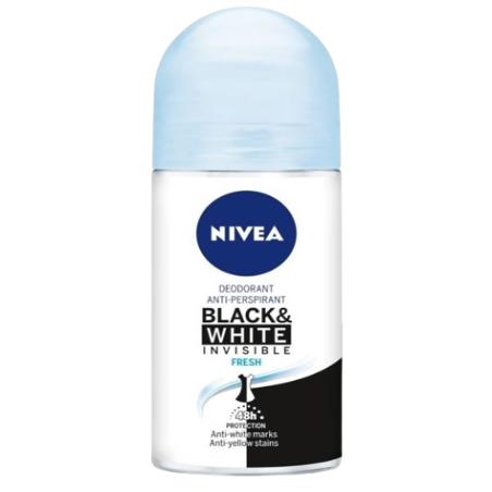 DESODORANTE NIVEA FRESH BLACK & WHITE ROLL-ON 50ML
