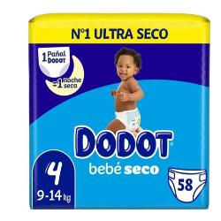 PAÑAL DODOT TALLA/4 (9-14 KG)  58 PAÑALES