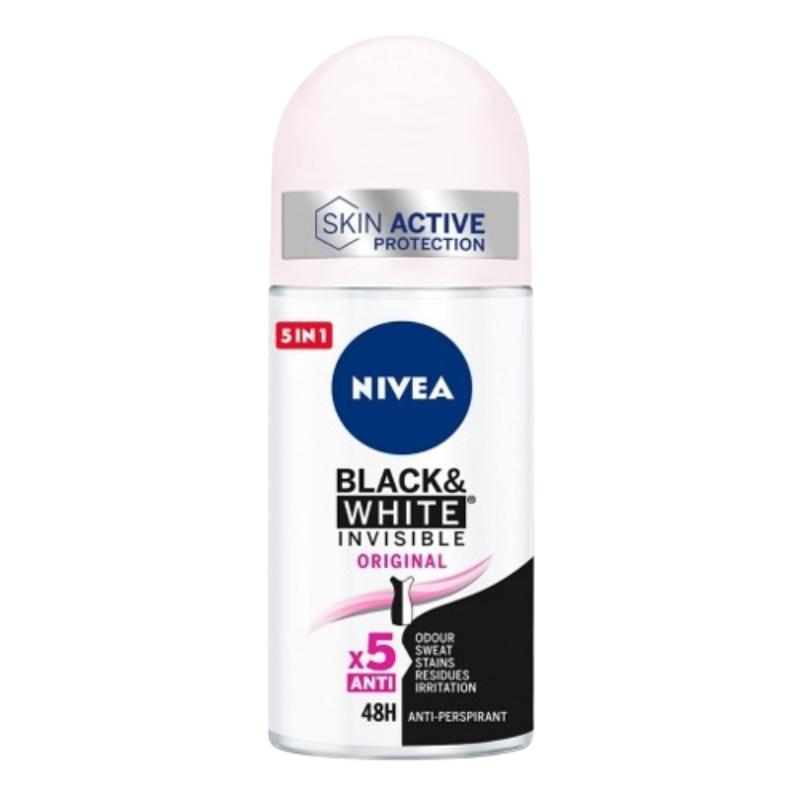DESODORANTE NIVEA ORIGI BLACK & WHITE ROLL-ON 50ML