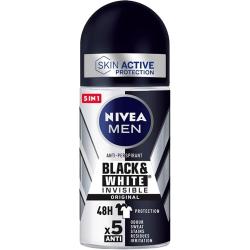 DESODORANTE NIVEA MEN BLACK & WHITE ROLL-ON 50ML