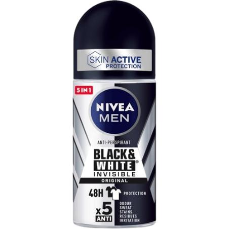 DESODORANTE NIVEA MEN BLACK & WHITE ROLL-ON 50ML