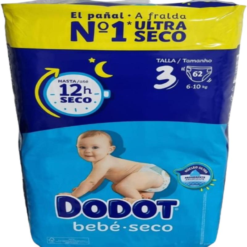 PAÑAL DODOT TALLA/3 (6-10 KG)  62 PAÑALES