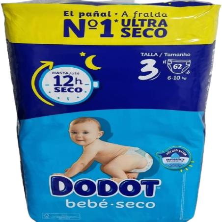 PAÑAL DODOT TALLA/3 (6-10 KG)  62 PAÑALES