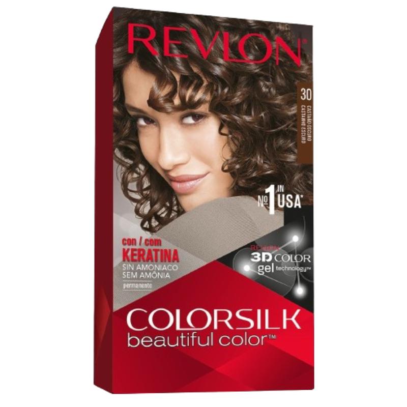 TINTE PELO REVLON COLORSILK Nº30 CASTAÑO OSCURO UD