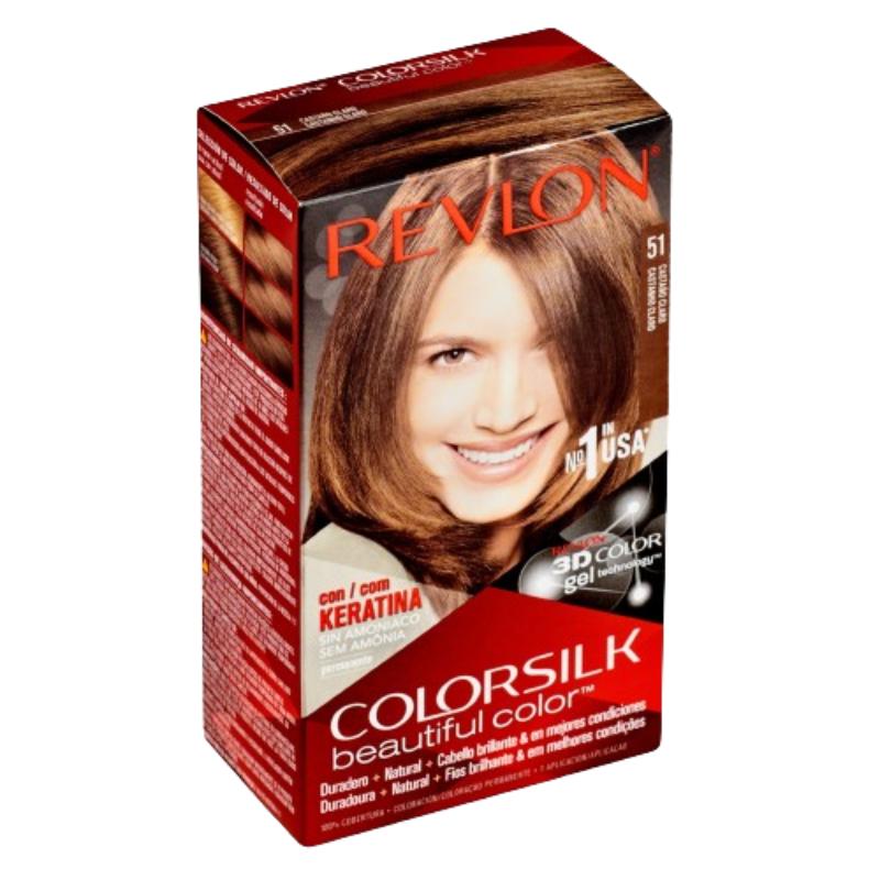 TINTE PELO REVLON COLORSILK Nº51 CASTAÑO CLARO UD