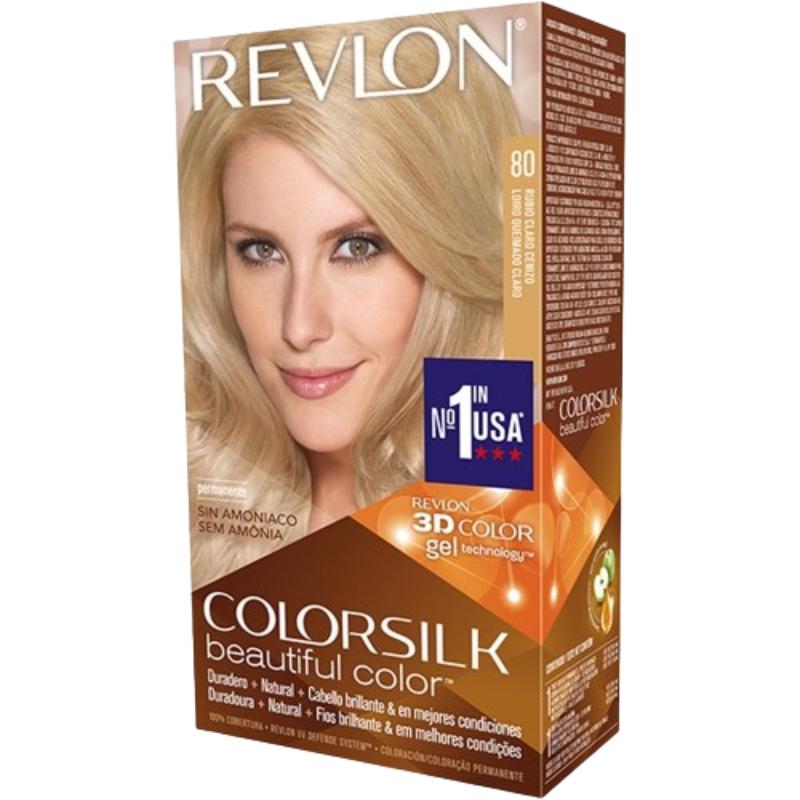 TINTE PELO REVLON COLORSILK Nº80 RUBIO CENIZO UD