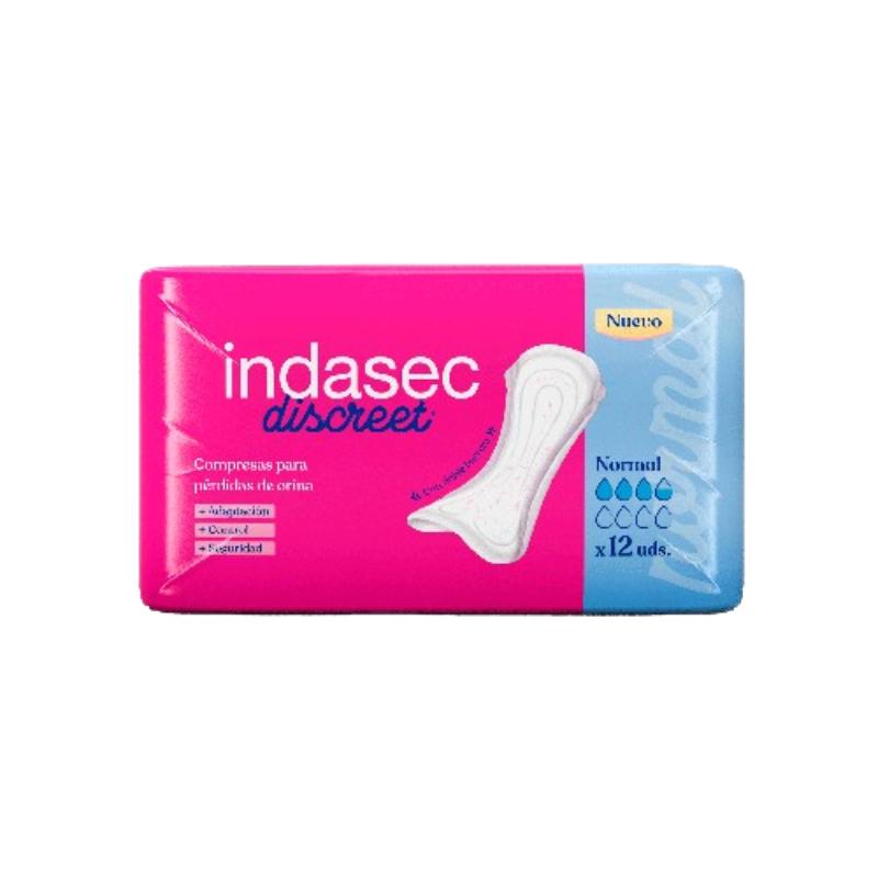 COMPRESA INDASEC DISCREET NORMAL P/12 UD