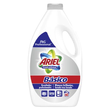 DETERGENTE ARIEL LIQUIDO BASICO 60 LAV. 3,000 L