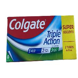DENTIFRICO COLGATE TRIPLE ACCION PACK-2UD 75ML