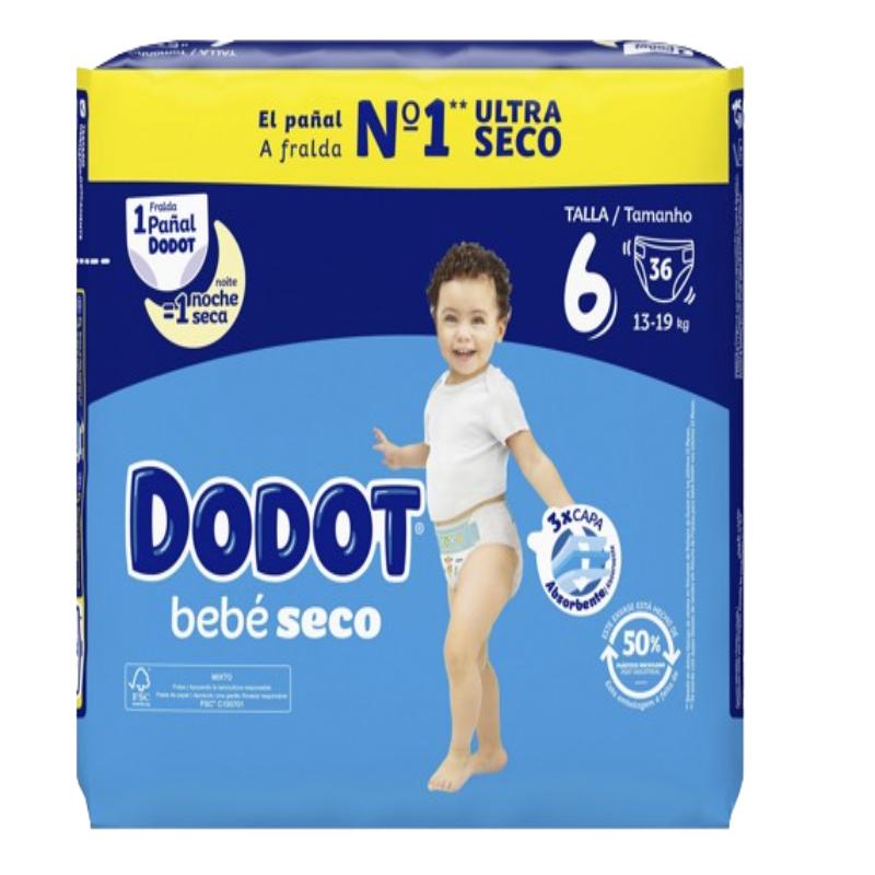 PAÑAL DODOT TALLA/6 +13 KG B/48 UD