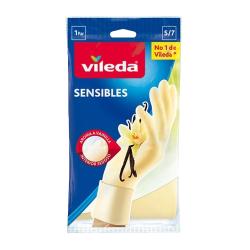 GUANTES VILEDA SENSIBLE T/PEQUEÑA 7 PACK-2 UD