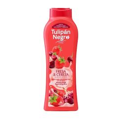 GEL BAÑO TULIPAN NEGRO FRESA Y CEREZA B/650 ML