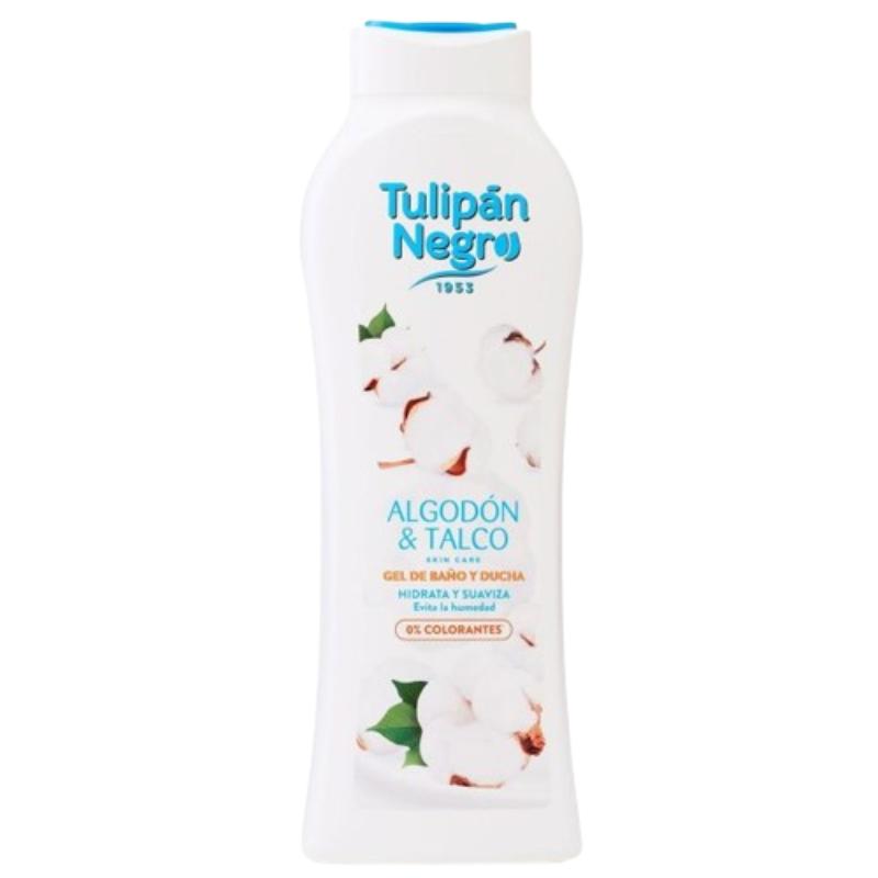 GEL BAÑO TULIPAN NEGRO ALGODON & TALCO B/650 ML