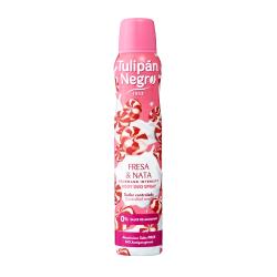 DESODORANTE TULIPAN NEGRO FRESA Y NATA SP/200 ML