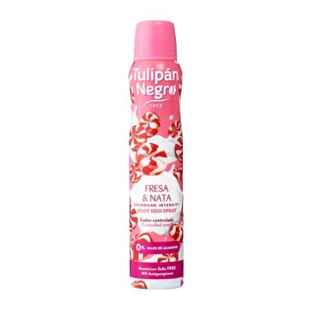 DESODORANTE TULIPAN NEGRO FRESA Y NATA SP/200 ML