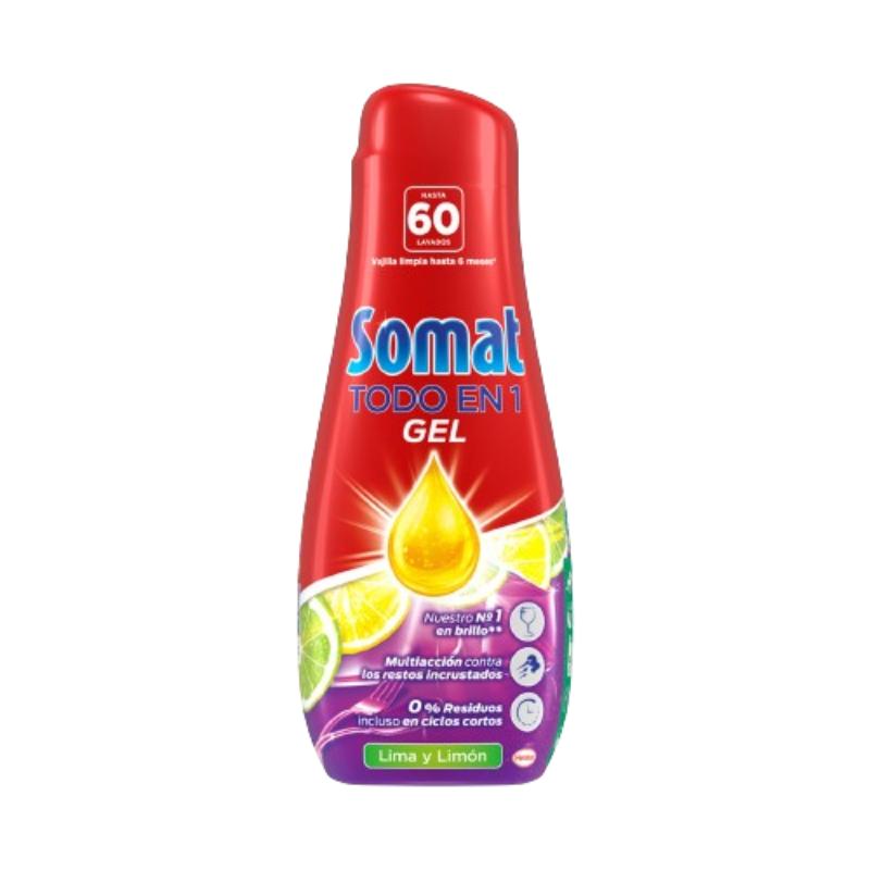LAVAVAJILLAS SOMAT GEL LIMON 60 DOSIS B/1,08L