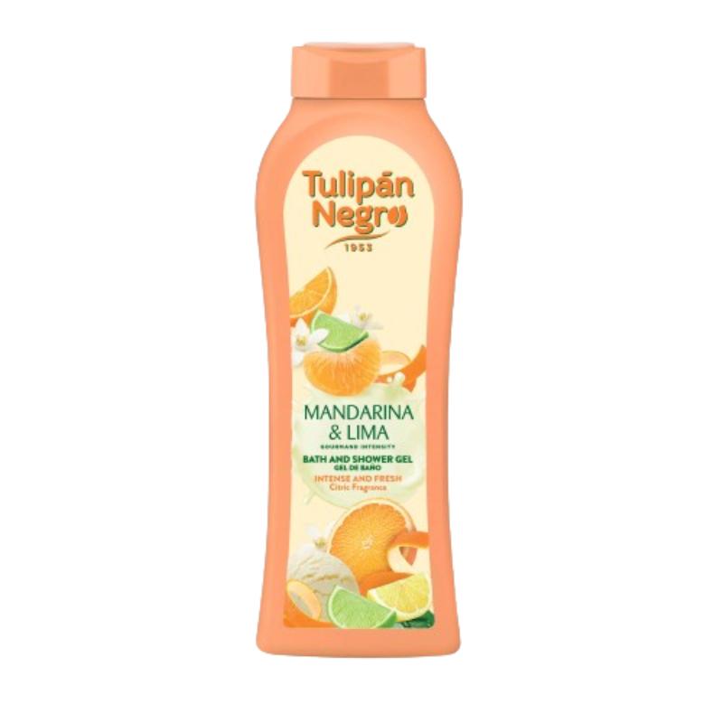 GEL BAÑO TULIPAN NEGRO MANDARINA & LIMA B/650ML