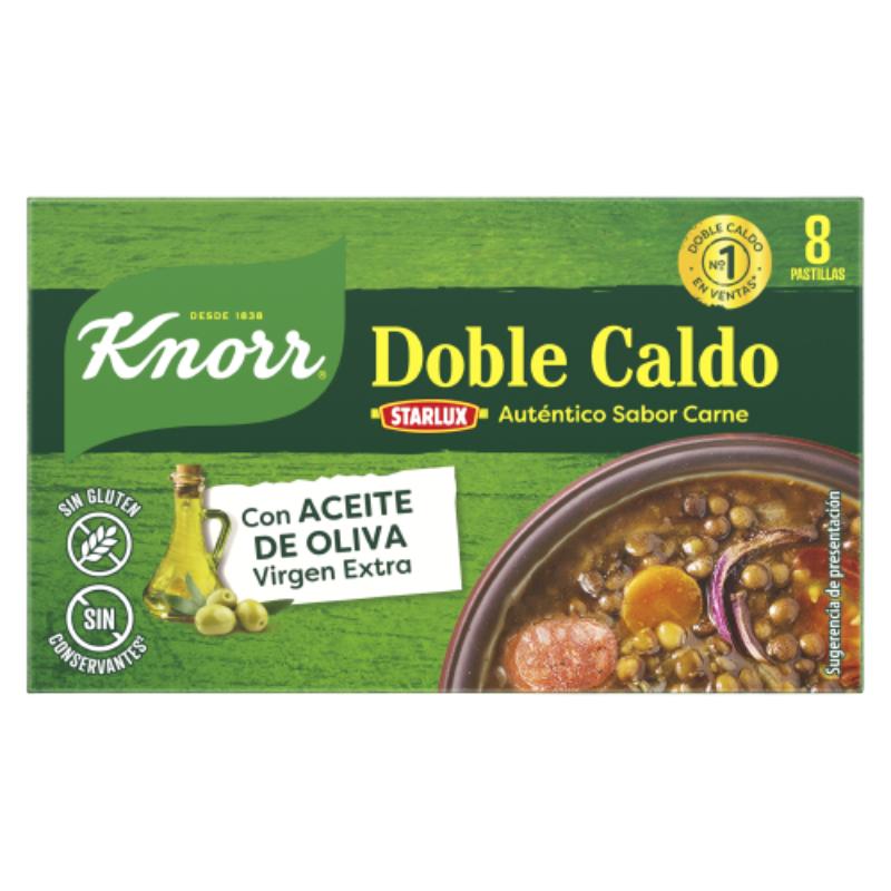 CALDO CARNE DOBLE KNORR 8  PASTILLAS EST/80GR