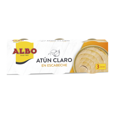 ATUN ALBO CLARO ESCABECHE 67 GR PACK-3 UD