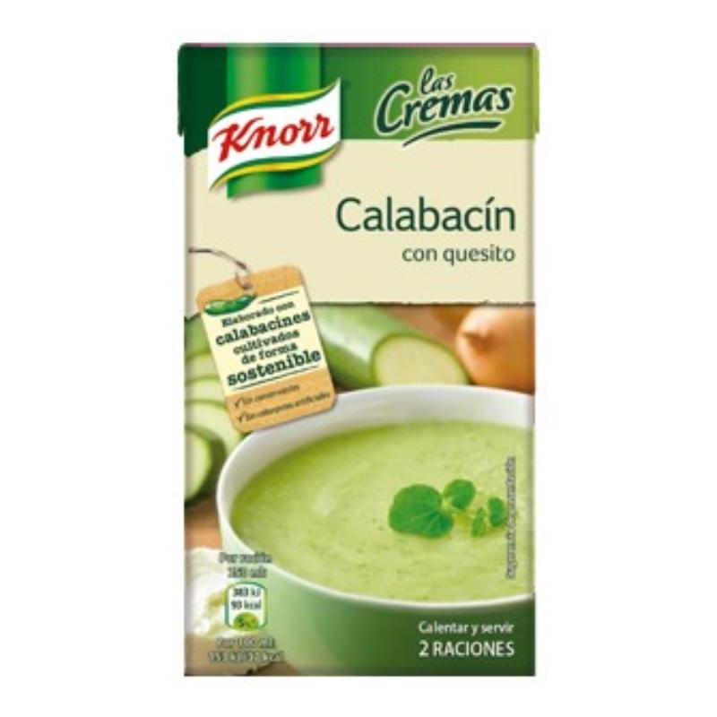 CREMA KNORR CALABACIN C/QUESO CABRA  BRICK 500 ML