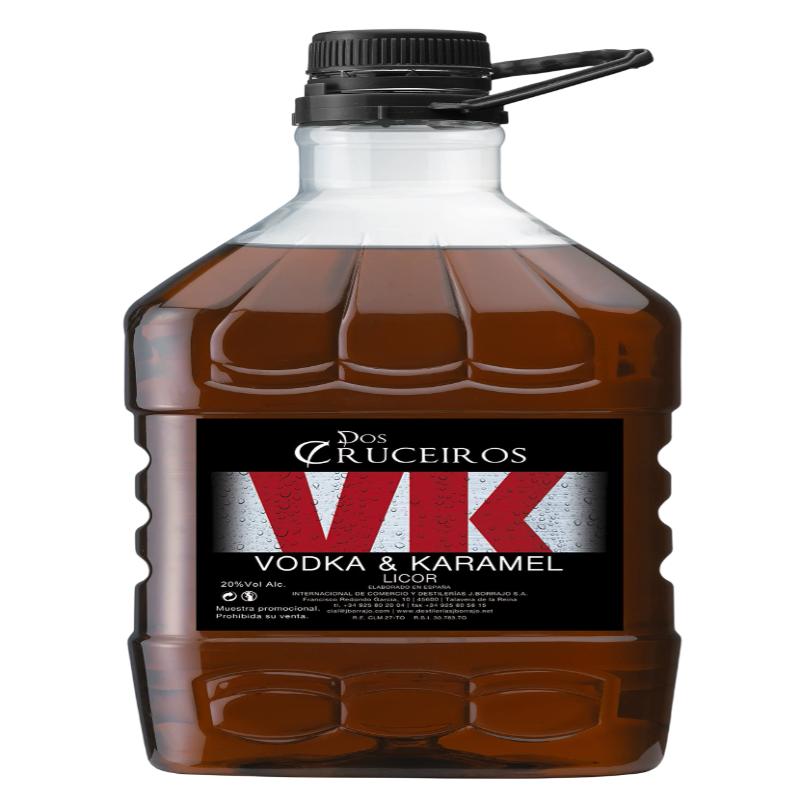 LICOR VODKA CARAMELO DOS CRUCEIROS  20º  GFA/3 L.