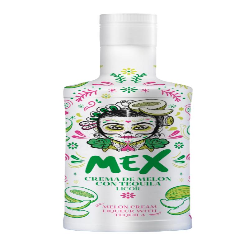 TEQUILA MEX CREMA DE MELON  15º   BOTELLA 70 CL