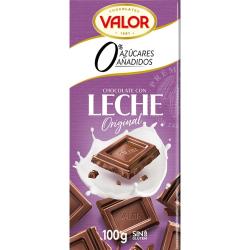 CHOCOLATE VALOR LECHE S/AZUCAR T/100 GR