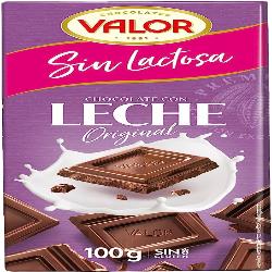 CHOCOLATE VALOR LECHE SIN LACTOSA 100GR