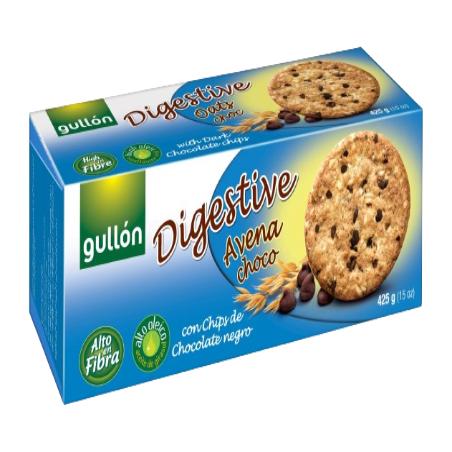 GALLETAS GULLON DIGESTIVE AVENA CHOCO P/425 GR