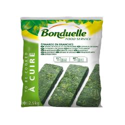 BONDUELLE ESPINACAS HOJAS BLOQUE CONG. B/2,50 KG