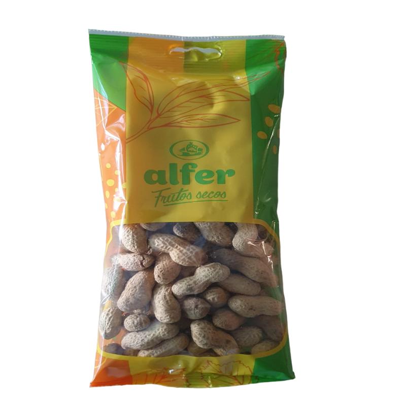 APERITIVOS ALFER CACAHUETES CASCARA (1€) 200 GR.