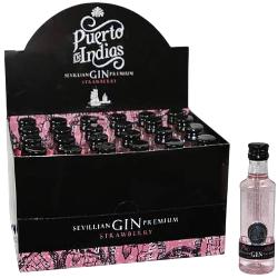 GINEBRA MINI PUERTO INDIAS FRESA B/50ML CAJA 24UD