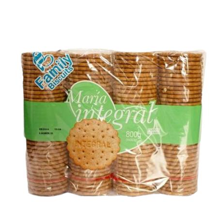 GALLETA FAMILY BISCUITS MARIA INTEGRAL P/800 GR