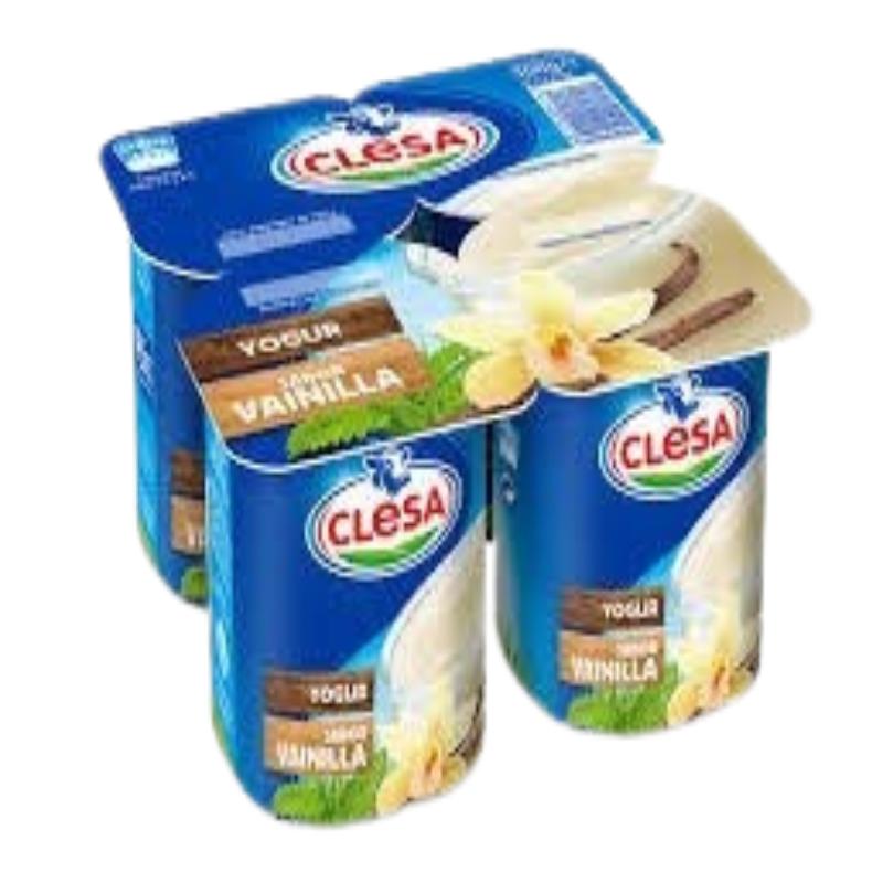 CLESA YOGUR SABOR VAINILLA PACK-4 UD