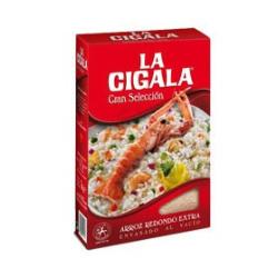 ARROZ LA CIGALA  CAJA CARTON  PAQUETE1 KG