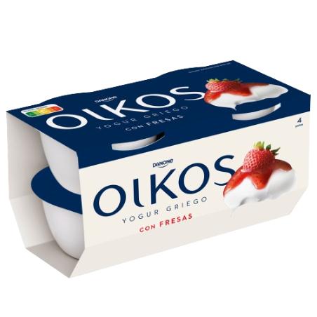 DANONE OIKOS CON FRESAS PACK-4UD