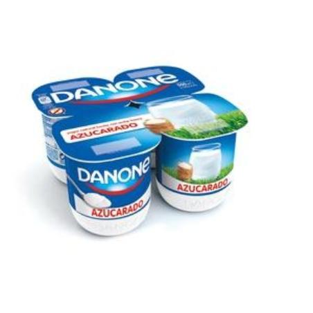 DANONE YOGUR NATURAL AZUCARADO PACK-4 UD