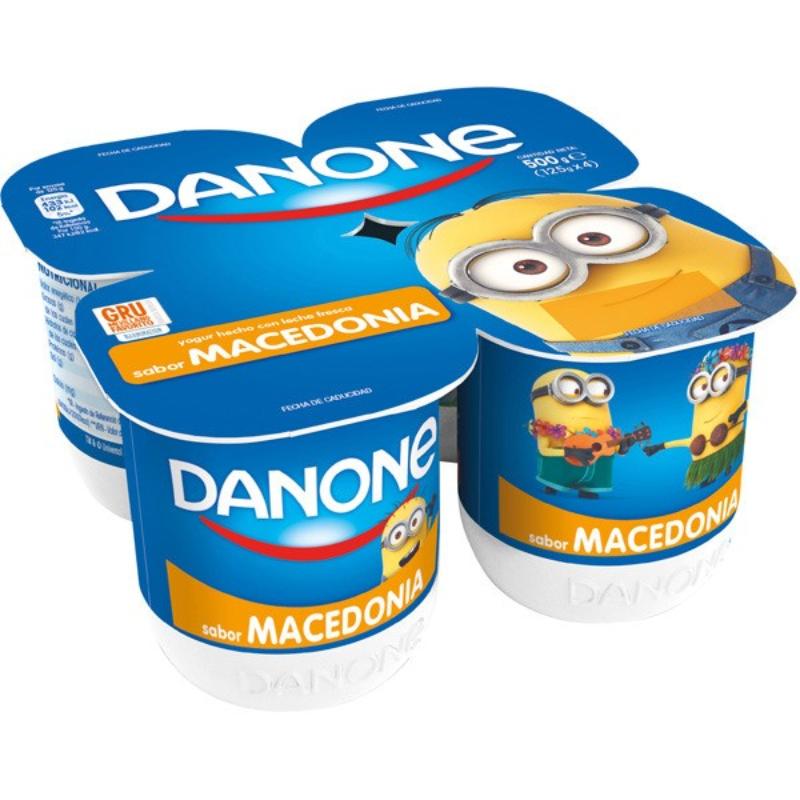 DANONE YOGUR SABOR MACEDONIA PACK-4 UD