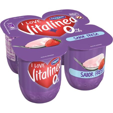 DANONE VITALINEA SABOR FRESA PACK-4 UD