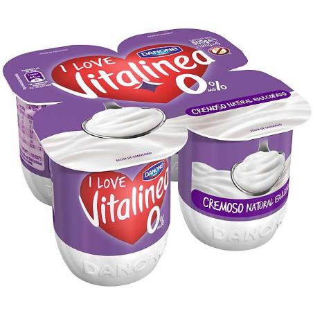 DANONE VITALINEA NATURAL EDULC.PACK-4 UD