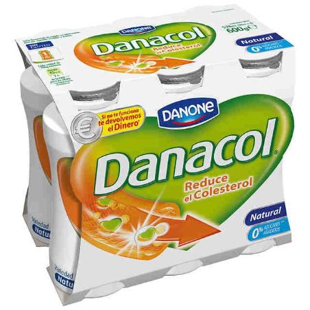 DANONE DANACOL NATURAL PACK-6UD    600 GR
