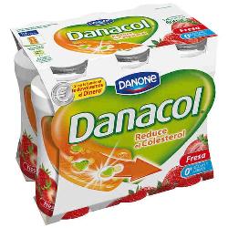 DANONE DANACOL FRESA PACK-6UD  600GR