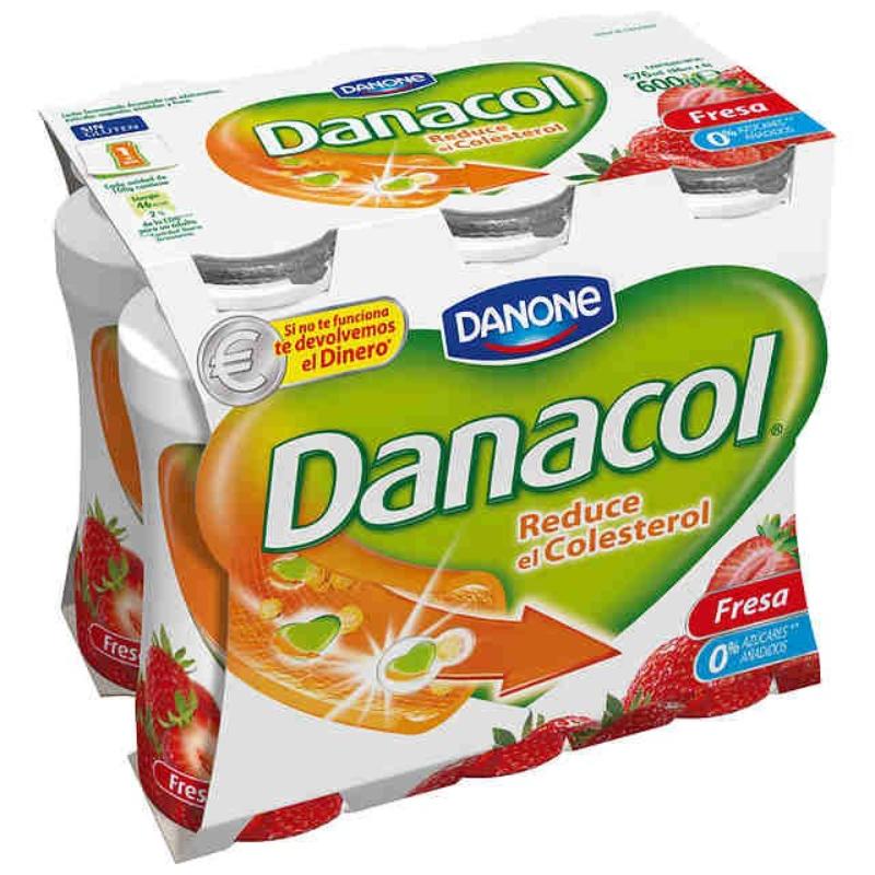 DANONE DANACOL FRESA PACK-6UD  600GR